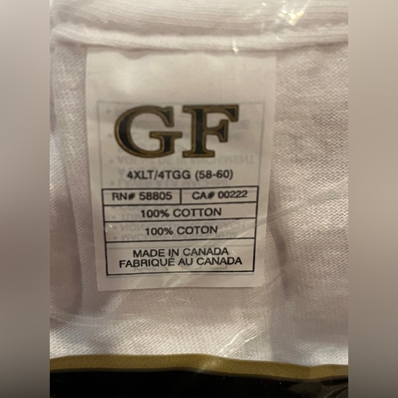 New! Set of 3 George Foreman 100% cotton V-neck undershirts Size 4XLT (58-60) - Picture 3 of 4
